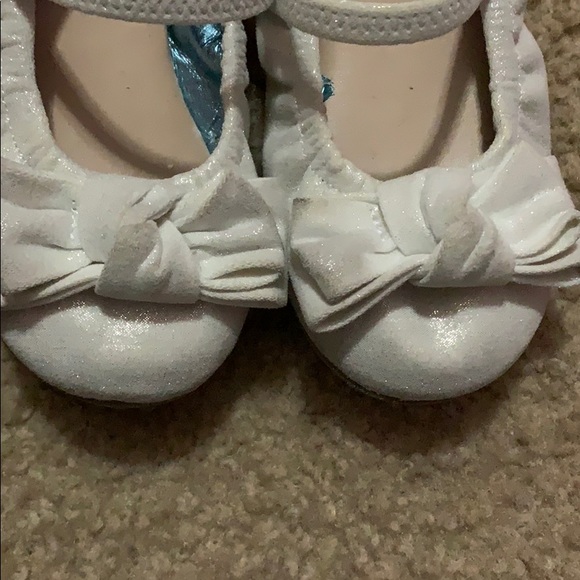 Tevolio bow metallic toddler flats size 8 - Picture 2 of 8